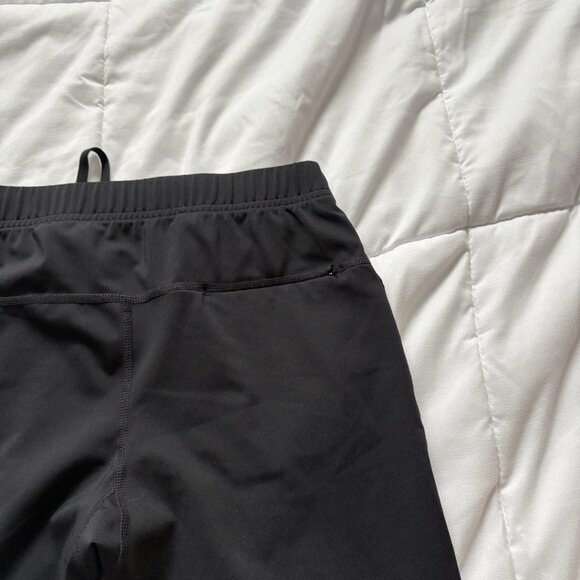 ASICS Running Tights Pants Mens Small Black Reflective Trim Zip Ankle Pocket - Picture 9 of 9